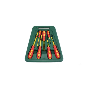 Show details for Hans 06800-7M 7pcs. Insulated Screwdriver Set (1000 Volts) Picture of Hans 06800-7M 7pcs. Insulated Screwdriver Set (1000 Volts)