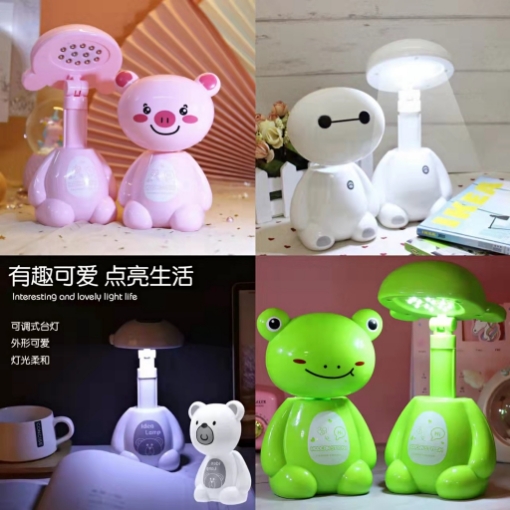 Cartoon Lamp Desk Lamp Cartoon Light LED Idea Lamp Baymax Lamp Dog Frog Pig Table Lamp Student