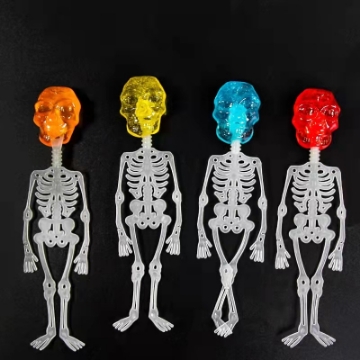 Show details for Glow-in-the-dark Skull Lollipop Noctilucine Candy Human Skeleton Candy Toy (1pc), GSLNCH Glow-in-the-dark Skull Lollipop Noctilucine Candy Human Skeleton Candy Toy