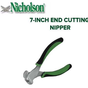 Show details for Nicholson 7" Alloy Steel End Cutting Nipper with Hardened Cutting Edges, 219027NB Nicholson 7" Alloy Steel End Cutting Nipper