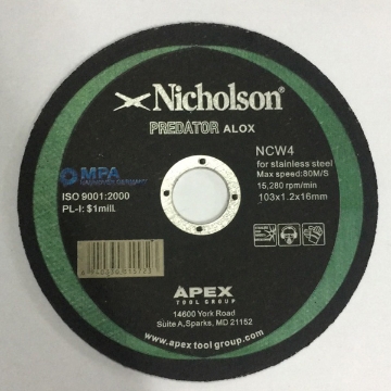 Show details for Nicholson Grinding Disc For Metal, NG0406016 Nicholson Grinding Disc For Metal