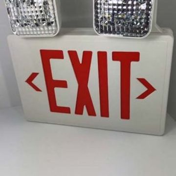 Show details for Omni LED Exit Automatic Emergency Lamp Combo, Thermoplastic Housing 2x1 Watts , LED/X-502 Omni LED Exit Automatic Emergency Lamp Combo
