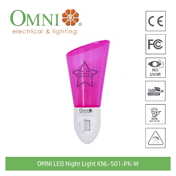 Show details for Omni LED Colored Night Light  0.50W, KNL-501-PK/N Omni LED Colored Night Light  0.50W
