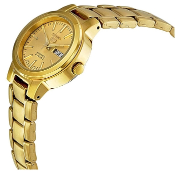 Show details for Seiko 5 Women's Gold Tone Self Winding Automatic Watch, SYME46K1 Seiko 5 Women's Gold Tone Self Winding Automatic Watch