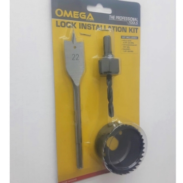 Show details for OMEGA Lock Installation Kit | Lock Door Knob Installation Kit Standard Size Hole Saw for Wood,LK-5422 OMEGA Lock Installation Kit