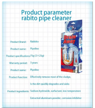 Show details for Rabito Sink & Drain Declogger Cleaning Agent Type Drain & Dred 75g Picture of Rabito Sink & Drain Declogger Cleaning Agent Type Drain & Dred 75g