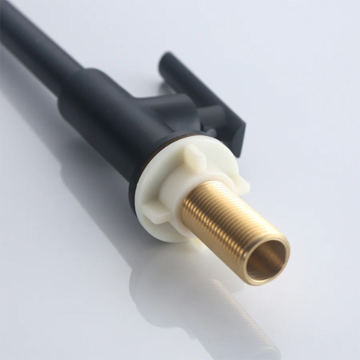 Picture of Axis Danube Pillar Tap Gooseneck  Matte Black, AXS01FD251B