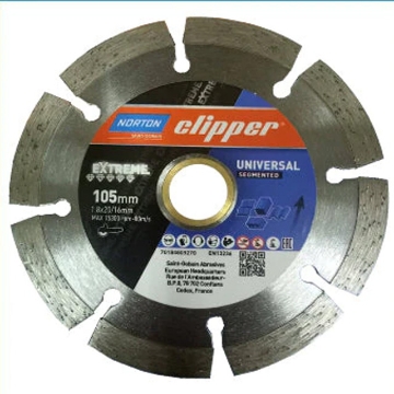 Show details for NORTON CLIPPER EXTREME DIAMOND CUT OFF DISC 4" (UNIVERSAL SEGMENTED) Picture of NORTON CLIPPER EXTREME DIAMOND CUT OFF DISC 4" (UNIVERSAL SEGMENTED)