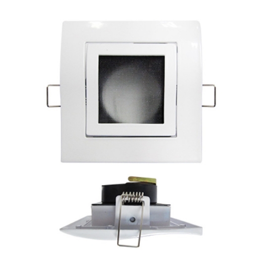 Picture of FIREFLY Lighting Square Recessed Type MR16 Uni-directional with Frosted Curved Glass - FD681WH4