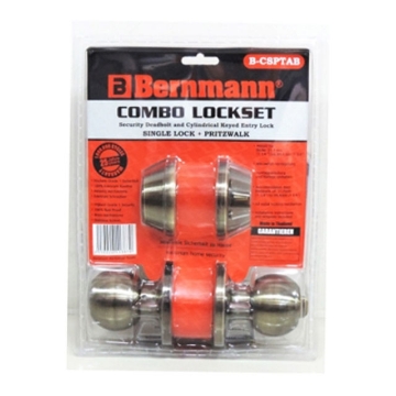 Show details for BERNMANN Pritzwalk+H600AB Single Deadbolt Lock B-CSPTAB Picture of BERNMANN Pritzwalk+H600AB Single Deadbolt Lock B-CSPTAB