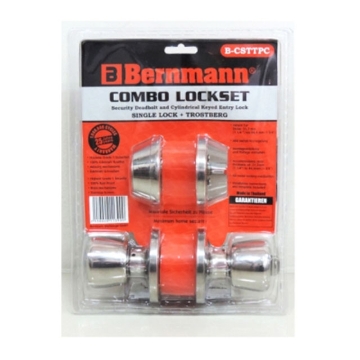 Show details for BERNMANN Trostberg+H600PC Single Deadbolt Lock B-CSTTPC Picture of BERNMANN Trostberg+H600PC Single Deadbolt Lock B-CSTTPC