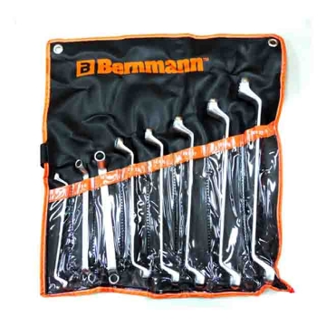 Show details for BERNMANN Double Ring Offset 75° Wrench (8 Pieces) B-08-622PB Picture of BERNMANN Double Ring Offset 75° Wrench (8 Pieces) B-08-622PB