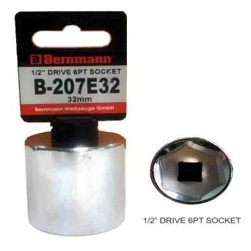 Show details for BERNMANN 1/2" Drive 6PT Socket B-207E10 Picture of BERNMANN 1/2" Drive 6PT Socket B-207E10