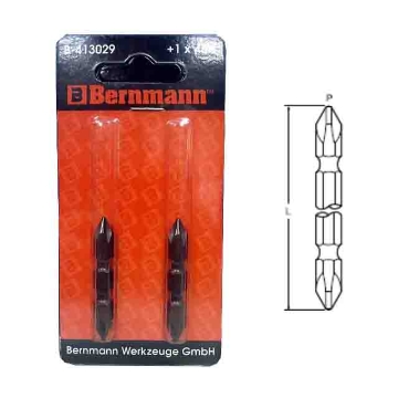 Show details for BERNMANN 1/4" Hex Shank Cross Point Double End Screwdriver Bit B-413029 Picture of BERNMANN 1/4" Hex Shank Cross Point Double End Screwdriver Bit B-413029