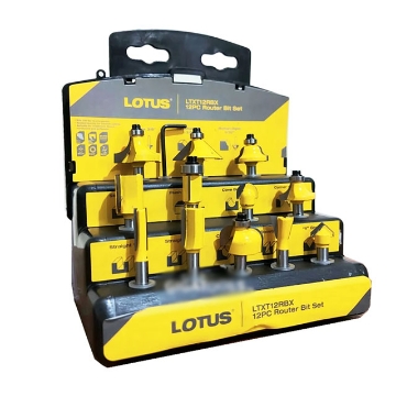 Show details for LOTUS Router Bit Set LTXT12RBX Picture of LOTUS Router Bit Set LTXT12RBX