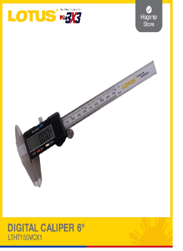Picture of  LOTUS Digital Caliper 6”, LTHT150VCX1