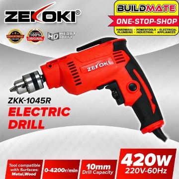 Show details for ZEKOKI 100mm ELECTRIC DRILL ZKK-1045R  Picture of ZEKOKI 100mm ELECTRIC DRILL ZKK-1045R