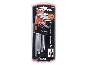 Show details for Tactix 9pcs. Long Torx Key Wrench Picture of Tactix 9pcs. Long Torx Key Wrench