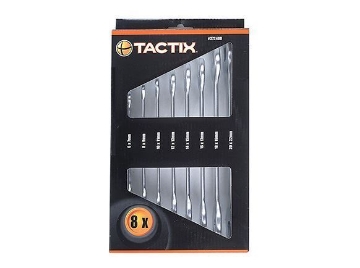 Show details for Tactix Double Open Wrench Set 8 pcs. Picture of Tactix Double Open Wrench Set 8 pcs.