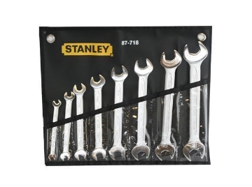 Show details for Stanley Wrench Set Double Open End - ST87718 Picture of Stanley Wrench Set Double Open End - ST87718
