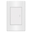 Picture of ROYU Plano Series White 1 Gang Switch Set White - MD511