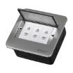 Picture of Floor Receptacle with 3 Gang Universal Outlet Titanium, RWF51