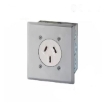 Picture of Flush Mount Power Receptacle with Stainlles Plate & Box, WH941/SL