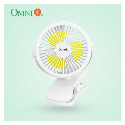 Picture of Mini Rechargeable Desk Fan with Night Light (White/Pink) , RDF-100