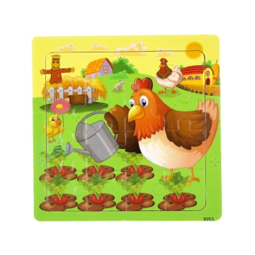 Show details for Wooden puzzle pieces children's puzzle pieces Wooden Animal Kindergarten Early Education Picture of Wooden puzzle pieces children's puzzle pieces Wooden Animal Kindergarten Early Education