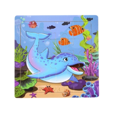 Show details for Wooden puzzle pieces children's puzzle pieces Wooden Animal Kindergarten Early Education Picture of Wooden puzzle pieces children's puzzle pieces Wooden Animal Kindergarten Early Education