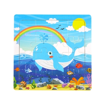 Show details for Wooden puzzle pieces children's puzzle pieces Wooden Animal Kindergarten Early Education Picture of Wooden puzzle pieces children's puzzle pieces Wooden Animal Kindergarten Early Education