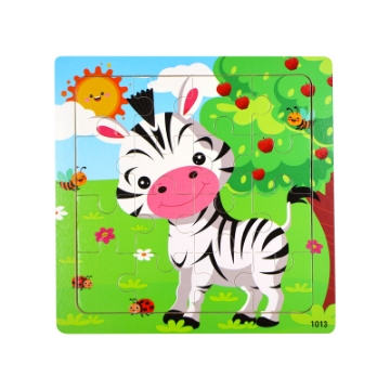 Show details for Wooden puzzle pieces children's puzzle pieces Wooden Animal Kindergarten Early Education Picture of Wooden puzzle pieces children's puzzle pieces Wooden Animal Kindergarten Early Education