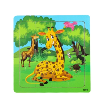 Show details for Wooden puzzle pieces children's puzzle pieces Wooden Animal Kindergarten Early Education Picture of Wooden puzzle pieces children's puzzle pieces Wooden Animal Kindergarten Early Education