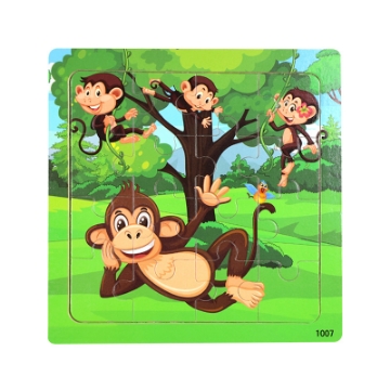 Show details for Wooden puzzle pieces children's puzzle pieces Wooden Animal Kindergarten Early Education Picture of Wooden puzzle pieces children's puzzle pieces Wooden Animal Kindergarten Early Education