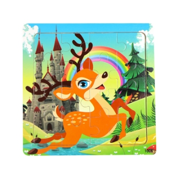 Show details for Wooden puzzle pieces children's puzzle pieces Wooden Animal Kindergarten Early Education Picture of Wooden puzzle pieces children's puzzle pieces Wooden Animal Kindergarten Early Education