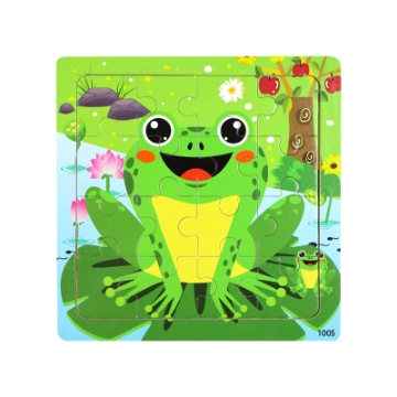 Show details for Wooden puzzle pieces children's puzzle pieces Wooden Animal Kindergarten Early Education Picture of Wooden puzzle pieces children's puzzle pieces Wooden Animal Kindergarten Early Education
