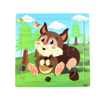 Show details for Wooden puzzle pieces children's puzzle pieces Wooden Animal Kindergarten Early Education Picture of Wooden puzzle pieces children's puzzle pieces Wooden Animal Kindergarten Early Education