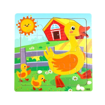 Show details for Wooden puzzle pieces children's puzzle pieces Wooden Animal Kindergarten Early Education Picture of Wooden puzzle pieces children's puzzle pieces Wooden Animal Kindergarten Early Education