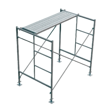 Picture of SCAFFOLDING SET WITH 2H FRAME,2 CROSS BASE AND 1 CATWALK,SET SIZE 1.2M X 1.7M