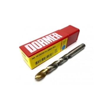 Show details for Dormer Titanium Coated Jobber Drill Bit A-002, Inches Size Picture of Dormer Titanium Coated Jobber Drill Bit A-002, Inches Size