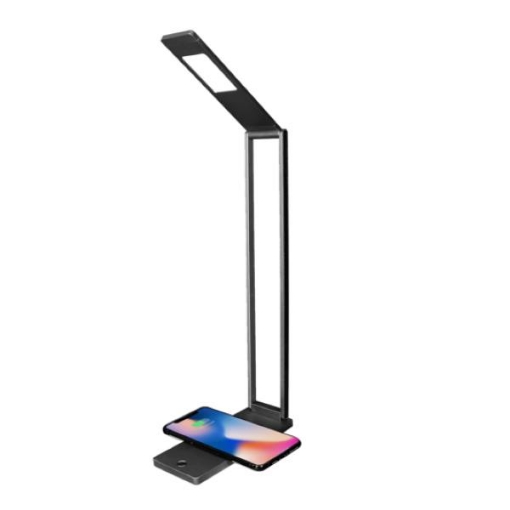 Picture of Aco Foldable Slim Led Desk Lamp With Wireless Charger, ACODLWQ7GRY