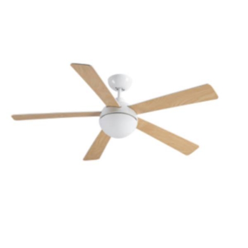Picture of Aco 5-Blade Ceiling Fan with Led Light  52'', ACO5B52WHT
