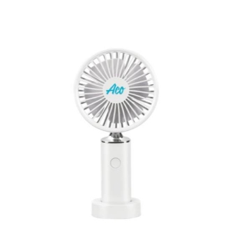 Show details for Aco Rechargeable Handheld cooling fan,1200mAh White,ACOLJQ127WHT Picture of Aco Rechargeable Handheld cooling fan,1200mAh White,ACOLJQ127WHT