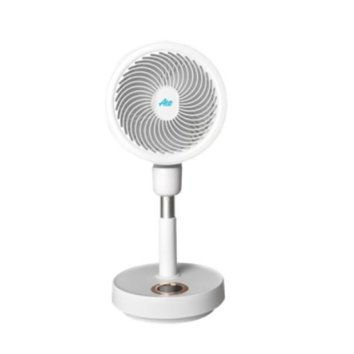 Picture of Aco Rechargeable Retractabke Circulating Floor Fan, ACOLJQ123WHT