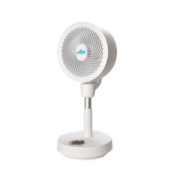 Show details for Aco Rechargeable Retractabke Circulating Floor Fan, ACOLJQ123WHT Picture of Aco Rechargeable Retractabke Circulating Floor Fan, ACOLJQ123WHT