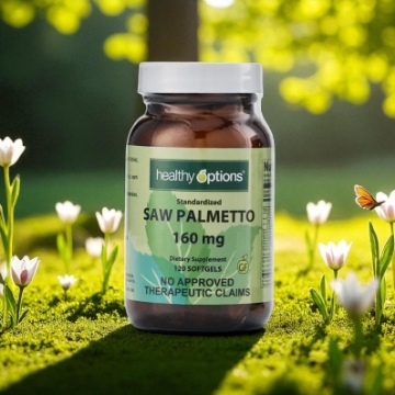 Show details for Healthy Options Saw Palmetto 160mg 120 Softgels Picture of Healthy Options Saw Palmetto 160mg 120 Softgels
