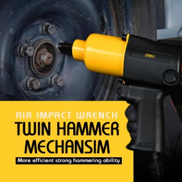 Show details for Deli Air Impact Wrench EDL-QDB21-550E1 Picture of Deli Air Impact Wrench EDL-QDB21-550E1