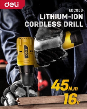 Show details for Deli Lithium-Ion Cordless Drill EDC053 Picture of Deli Lithium-Ion Cordless Drill EDC053