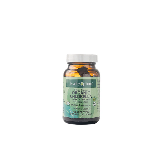 Picture of Healthy Options Organic Chlorella 120 Vegan Tablets