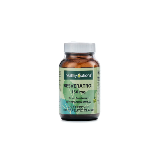Picture of Healthy Options Resveratrol 150mg 60 Capsules